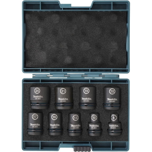 Makita E-16564 set Impact Black di 9 bussole a impatto 1/2 pollice