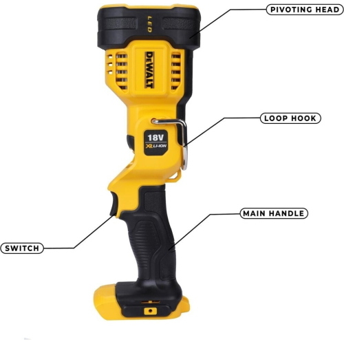 DeWalt DCL043-XJ torcia LED XR 18 V senza batteria e caricabatterie