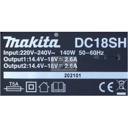 Makita DC18SH caricabatterie doppio standard LXT 14,4-18 V