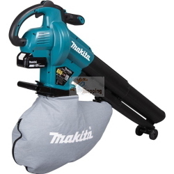 Makita DUB187T001 soffiatore-aspiratore 18 V con batteria 5 Ah e caricatore
