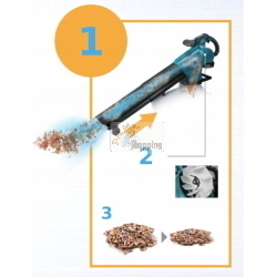 Makita DUB187T001 soffiatore-aspiratore 18 V con batteria 5 Ah e caricatore