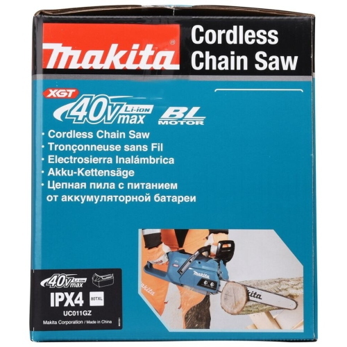 Makita UC011GZ motosega a batteria 40 Vmax con barra da 35 cm, corpo macchina