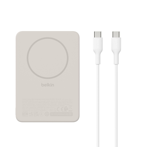 BELKIN BOOSTCHARGE SLIM 5000MAH MAG.POWERB. 7,5W SAND BPD020HQSA MOD. BPD020HQSA EAN 0745883953356