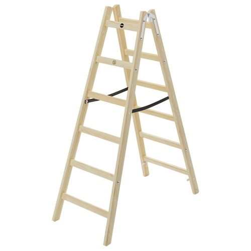 HAILO H40 STANDARDLINE 2X6 HOLZ-DOPPELSPROSSENLEITER MOD. 8765601 EAN 4007126244963