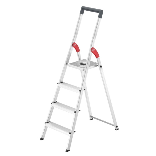 HAILO L51 4-STUFIG ALU-SICHERHEITS-STEHLEITER MOD. 8150417 EAN 4007126244505