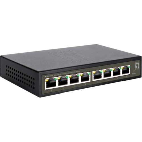 LEVEL ONE GES-2108P 8-PORT GIGABIT POE SWITCH MOD. 52090803101 EAN 4015867229200