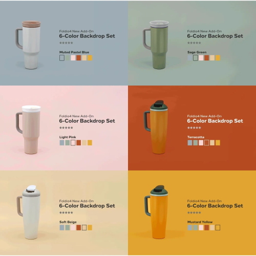 ORANGEMONKIE HINTERGRUND SET 6-FARBEN FÃ¼R FOLDIO 4 MOD. MS0530R EAN 8809415352481