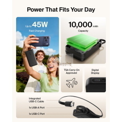 BELKIN BOOSTCHARGE POWERBK. PD45 10000MAH,USB-A/C SCHW.BPB035HQBK MOD. BPB035HQBK EAN 0745883933792