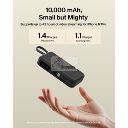 BELKIN BOOSTCHARGE POWERBK. PD45 10000MAH,USB-A/C SCHW.BPB035HQBK MOD. BPB035HQBK EAN 0745883933792