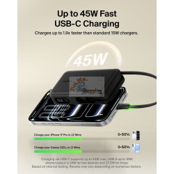 BELKIN BOOSTCHARGE POWERBK. PD45 10000MAH,USB-A/C SCHW.BPB035HQBK MOD. BPB035HQBK EAN 0745883933792