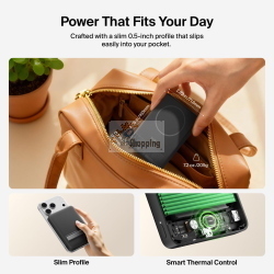 BELKIN BOOSTCHARGE SLIM 15W QI2 MAGN.PB SCHW.10000MAH BPD016HQBK MOD. BPD016HQBK EAN 0745883941704