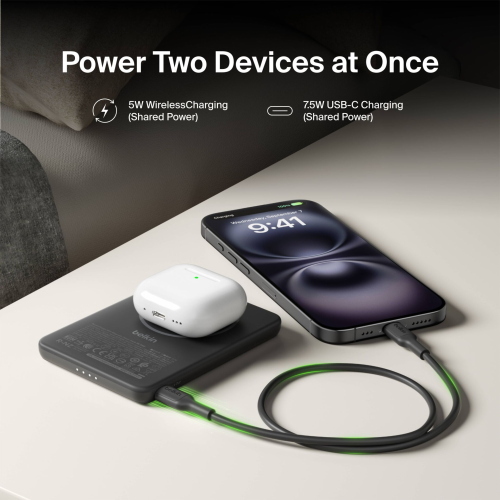 BELKIN BOOSTCHARGE SLIM 5000MAH MAG.POWERB. 7,5W SW. BPD020HQBK MOD. BPD020HQBK EAN 0745883953349