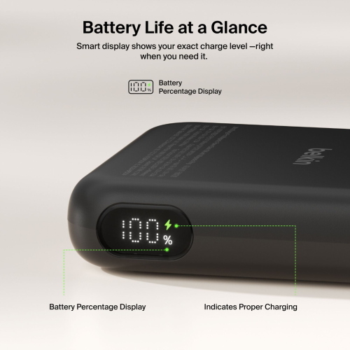 BELKIN ULTRACHARGE MAGN. POWERBK 10000MAH QI2 25W SW. BPD014HQBK MOD. BPD014HQBK EAN 0745883942992
