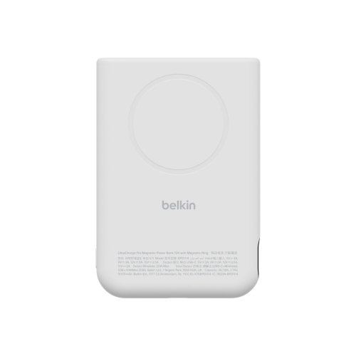 BELKIN ULTRACHARGE MAGN. POWERBK 10000MAH QI2 25W WS. BPD014HQWH MOD. BPD014HQWH EAN 0745883943012