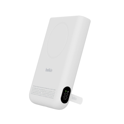 BELKIN ULTRACHARGE MAGN. POWERBK 10000MAH QI2 25W WS. BPD014HQWH MOD. BPD014HQWH EAN 0745883943012