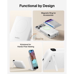 BELKIN ULTRACHARGE MAGN. POWERBK 10000MAH QI2 25W WS. BPD014HQWH MOD. BPD014HQWH EAN 0745883943012