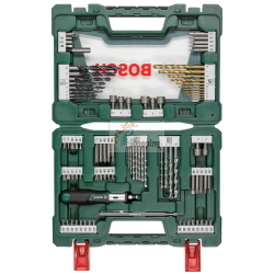 BOSCH TRAPANO V-LINE TITANIUM + SET DI PUNTE 91 PZ. MOD. 2607017195 EAN 3165140726962