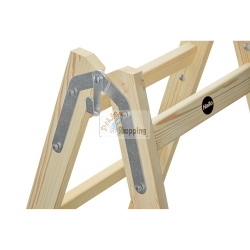HAILO H40 STANDARDLINE 2X5 HOLZ-DOPPELSPROSSENLEITER MOD. 8765501 EAN 4007126244956