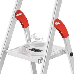 HAILO L51 4-STUFIG ALU-SICHERHEITS-STEHLEITER MOD. 8150417 EAN 4007126244505