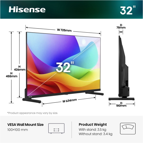 HISENSE 32A59S MOD. 20018229 EAN 6942351429472