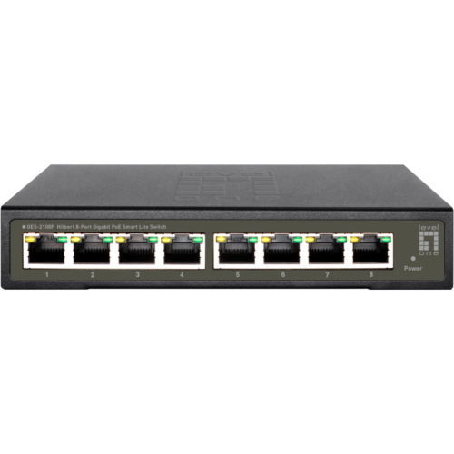 LEVEL ONE GES-2108P 8-PORT GIGABIT POE SWITCH MOD. 52090803101 EAN 4015867229200