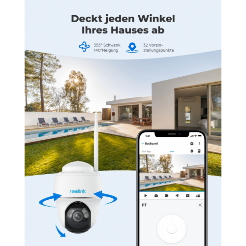 REOLINK ARGUS SERIES B430 5MP PT WI-FI TELECAMERA ESTERNI MOD. BWPT2K05 EAN 6975253983193