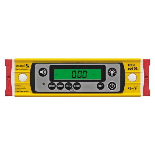 STABILA TECH 196 DL, 23 CM DIGITAL SPIRIT LEVEL MOD. 19831 EAN 4005069198312
