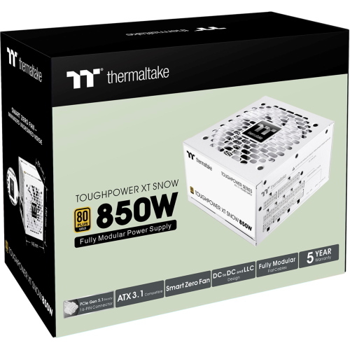 THERMALTAKE TOUGHPOWER XT SNOW 850W MOD. PS-TPX-0850FNFAGE-W EAN 4711658548160