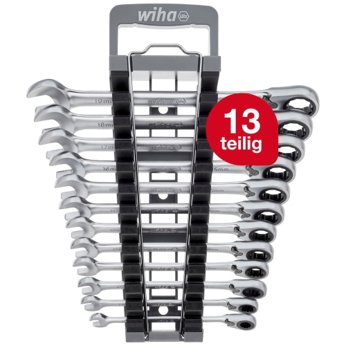 WIHA SET CHIAVI FISSE CRICCHETTO AD ANELLO MOD. 44661 EAN 4010995446611