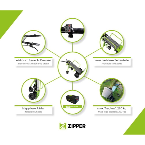 ZIPPER ZI-ET260 CARRELLO ELETTRICO MOD. ZI-ET260 EAN 9120039234984