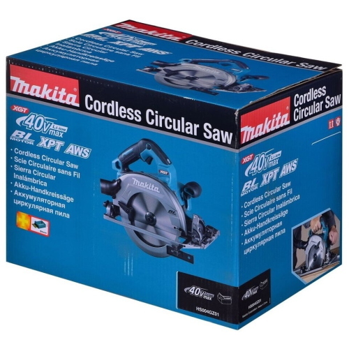Makita HS004GZ01 sega circolare a batteria 190 mm 6000 rpm 40V XGT Li-Ion