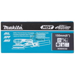 Makita BO004CGZ levigatrice rotorbitale cordless 150 mm 6000-10000 opm 40V XGT Li-Ion