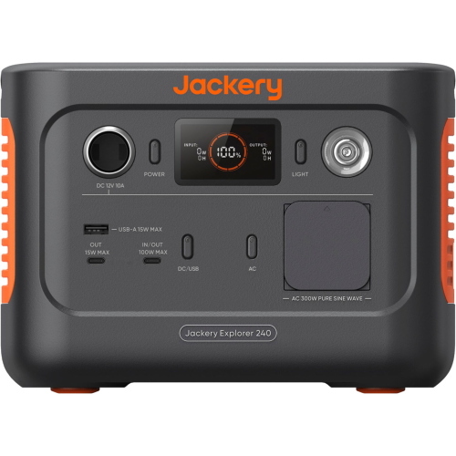 JACKERY EXPLORER 240 V2 POWER STATION LITIO 256WH MOD. 21-0001-000213 EAN 6958657300629