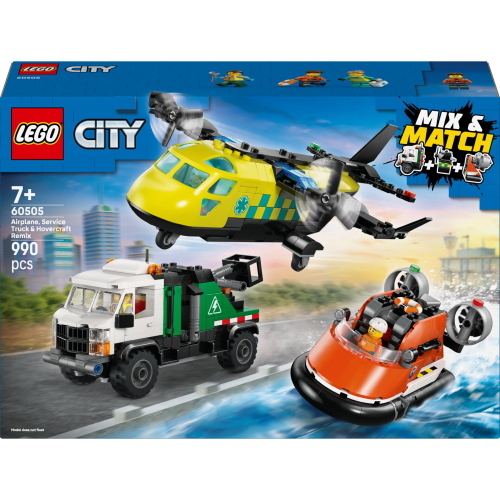 LEGO CITY 60505 AEREO CAMION DI SERVIZIO E HOVERCRAFT REMIX MOD. 60505 EAN 5702018056950