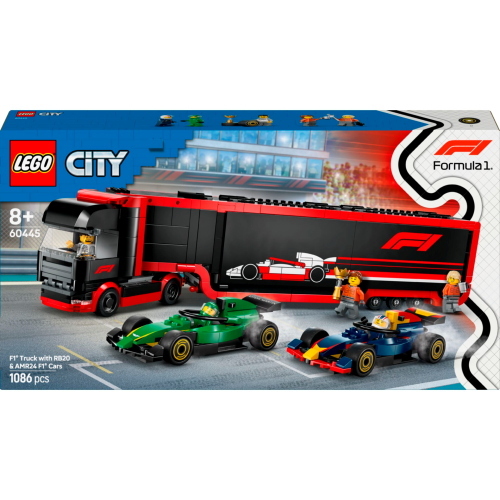 LEGO CITY FORMULA 1 60445 TRASPORTATORE F1 CON RB20 E AMR24 MOD. 60445 EAN 5702017812519