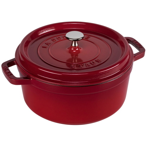 STAUB COCOTTE ROTONDA 24 CM ROSSA IN GHISA MOD. 1004214 EAN 3272341024060