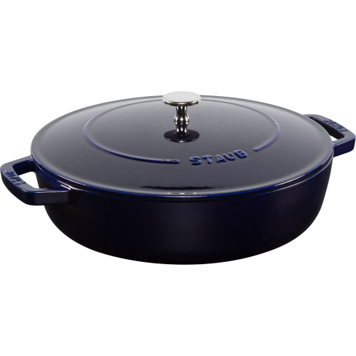 STAUB CHISTERA BRASIERA 28 CM BLU SCURO IN GHISA MOD. 1004764 EAN 3272340019869