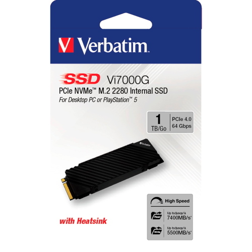 VERBATIM VI7000G SSD M.2 1TB PCIE NVME MOD. 49367 EAN 0023942493679