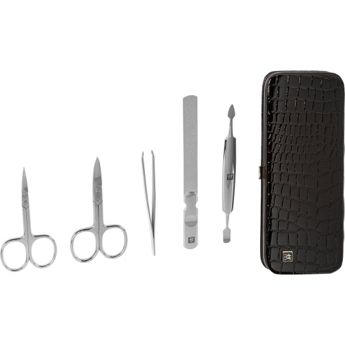 ZWILLING SET MANICURE PEDICURE 5 PEZZI CON TAGLIAUNGHIE PELLE MOD. 97507-004-0 EAN 4009839306624