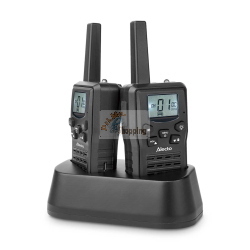 ALECTO SET 2 WALKIE TALKIE PORTATA 10 KM NERO MOD. FR200BK EAN 8711902102489