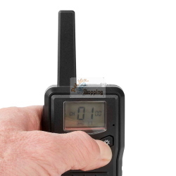 ALECTO SET 2 WALKIE TALKIE PORTATA 10 KM NERO MOD. FR200BK EAN 8711902102489