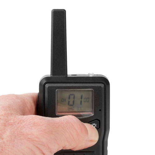 ALECTO SET 2 WALKIE TALKIE PORTATA 10 KM NERO MOD. FR200BK EAN 8711902102489