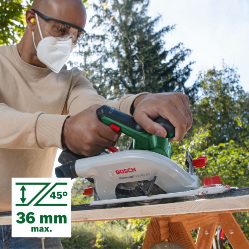 BOSCH UNIVERSALCIRC 18V-53 SEGA CIRCOLARE A BATTERIA MOD. 06033B1402 EAN 4053423243093