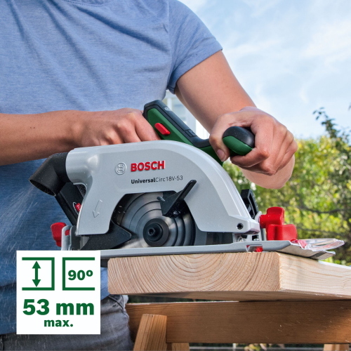 BOSCH UNIVERSALCIRC 18V-53 SEGA CIRCOLARE A BATTERIA MOD. 06033B1402 EAN 4053423243093