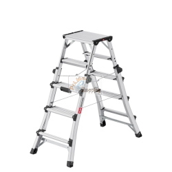 HAILO MASTER DTL100 SCALA TELESCOPICA DOPPIA 2X4-2X6 GRADINI MOD. 8655107 EAN 4007126235701