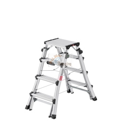 HAILO MASTER DTL100 SCALA TELESCOPICA DOPPIA 2X4-2X6 GRADINI MOD. 8655107 EAN 4007126235701