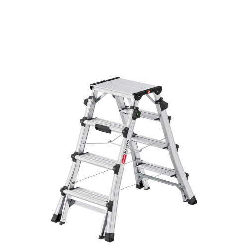 HAILO MASTER DTL100 SCALA TELESCOPICA DOPPIA 2X4-2X6 GRADINI MOD. 8655107 EAN 4007126235701