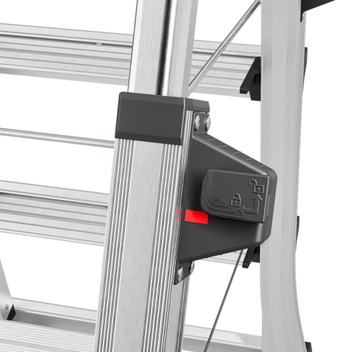 HAILO MASTER DTL100 SCALA TELESCOPICA DOPPIA 2X4-2X6 GRADINI MOD. 8655107 EAN 4007126235701