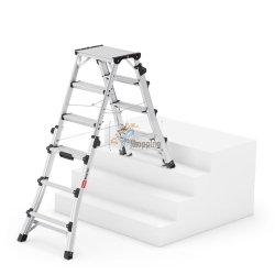 HAILO MASTER DTL100 SCALA TELESCOPICA DOPPIA 2X4-2X6 GRADINI MOD. 8655107 EAN 4007126235701