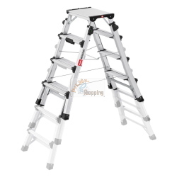 HAILO MASTER DTL100 SCALA TELESCOPICA DOPPIA 2X4-2X6 GRADINI MOD. 8655107 EAN 4007126235701